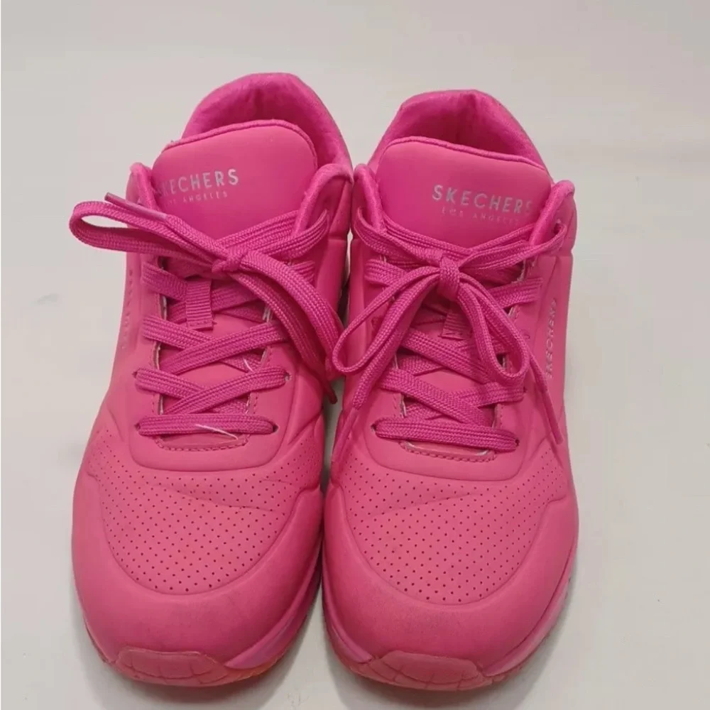 Skechers Women's Vibrant Pink Sneakers - Picture 3 of 4
